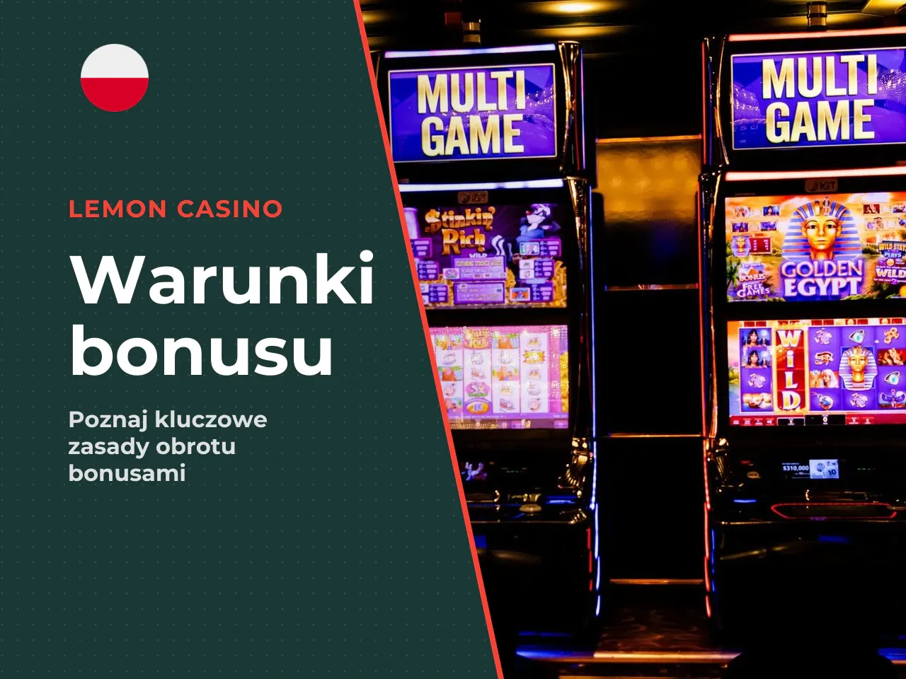 Na co zwrócić uwagę w warunkach bonusu i free spinów. Bonusy w kasynach online zawsze wiążą się z warunkami obrotu (wager). To liczba, która mówi, ile razy musisz „obrócić" kwotą bonusową, zanim będzi