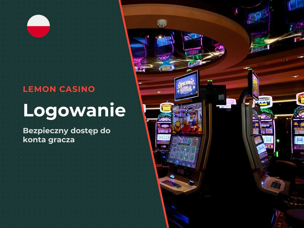 Gry, kasyno live i sekcja płatności. Po zalogowaniu gracz uzyskuje dostęp do pełnego lobby gier. Według źródeł afiliacyjnych Lemon Casino oferuje ponad 5000 tytułów od dostawców takich jak Pragmatic P