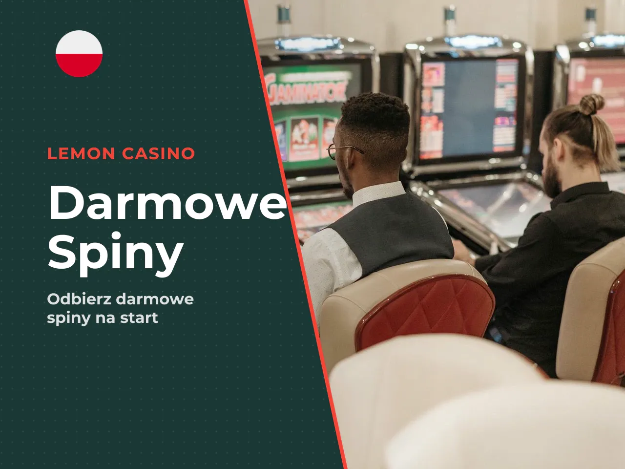 Bonus bez depozytu i free spiny. Wariant z kodem **20LEMONFREE** daje 20 darmowych spinów na Book of Lemon™ — bez konieczności wpłaty. Wartość jednego spina to 0,40 PLN. Free spiny trzeba wykorzystać 