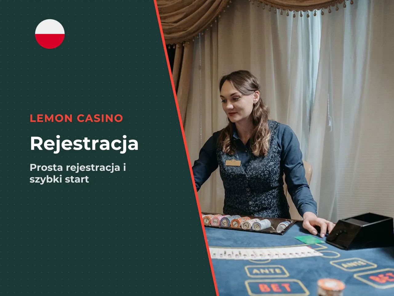 Rejestracja krok po kroku. 1. **Otwórz oficjalną stronę** Lemon Casino (lemoncasino.io) w przeglądarce. 2. **Kliknij przycisk „Rejestracja"** — znajdziesz go w prawym górnym rogu. 3. **Zdecyduj o bonu